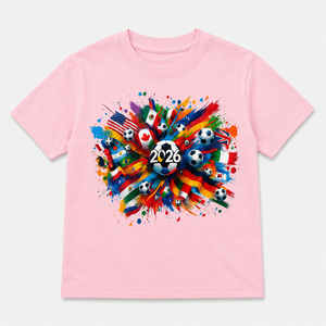 Kids Soccer Ball Graphic T-Shirt Product Color Packshot 2