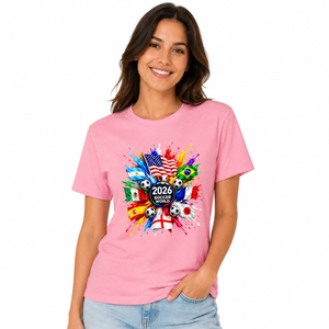Men's World Flag Soccer Graphic Tee Worn Or Detail Scene 17