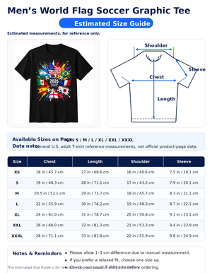 Men's World Flag Soccer Graphic Tee Worn Or Detail Scene 25