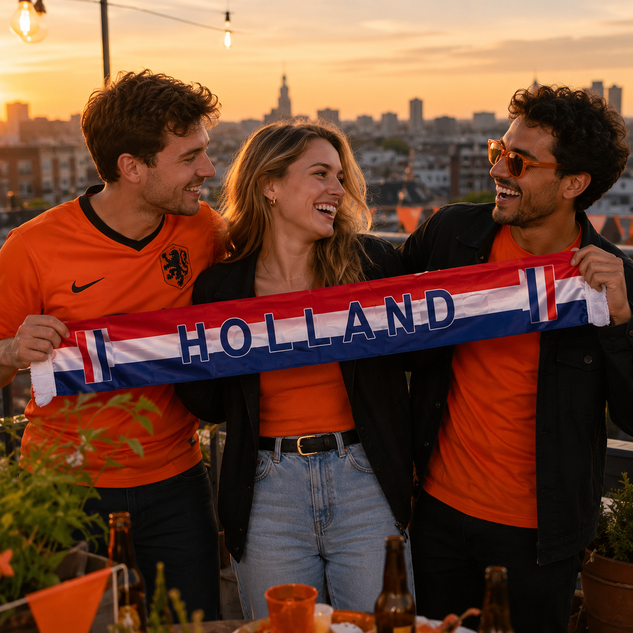 Netherlands Flag Satin Soccer Scarf product image 5