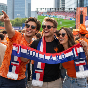 Netherlands Flag Satin Soccer Scarf product image 7