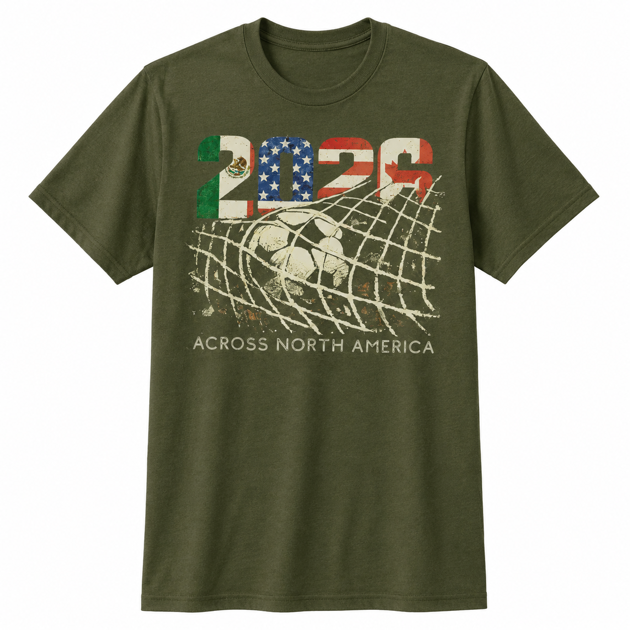 North America 2026 Soccer Fan Tee Worn Or Detail Scene 16
