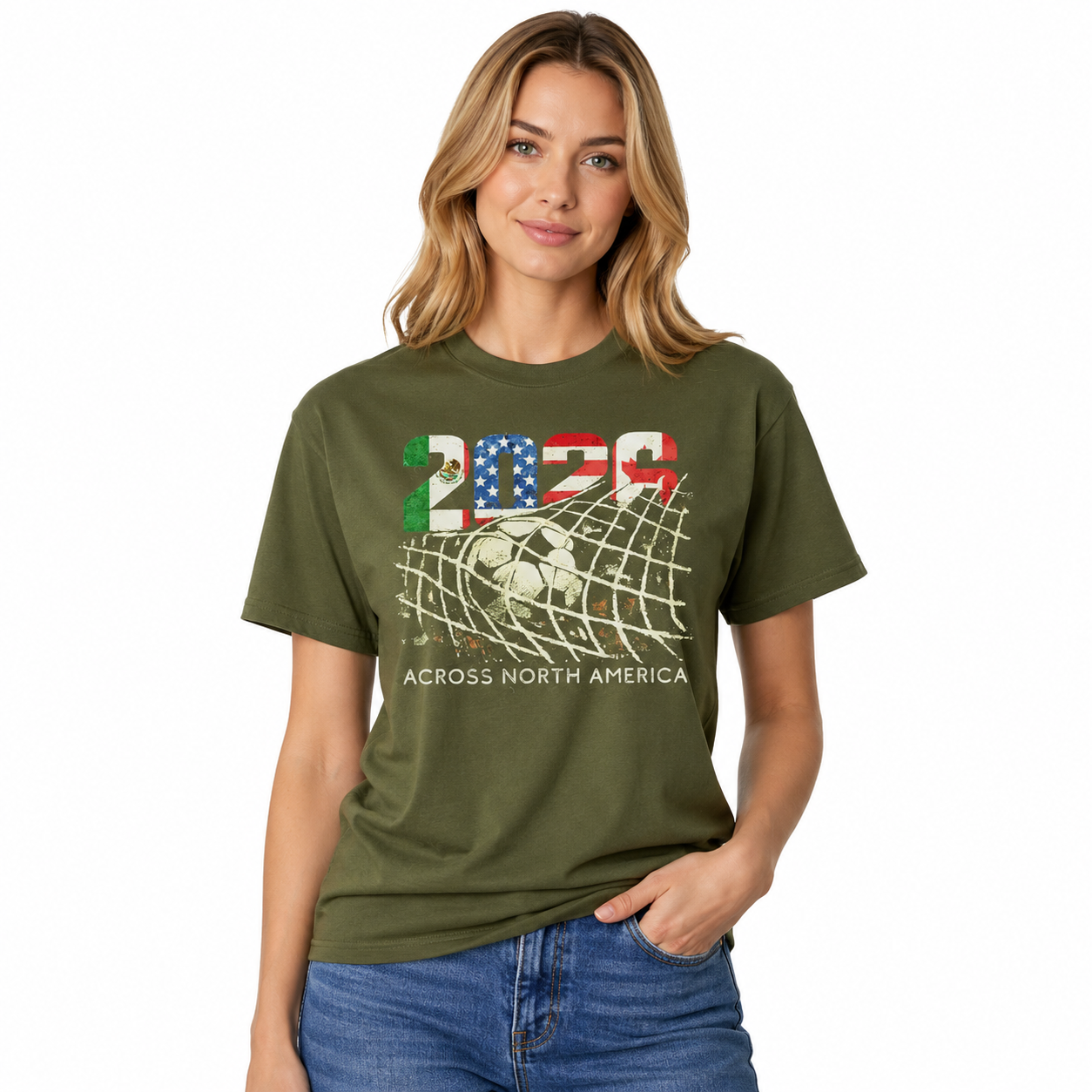 North America 2026 Soccer Fan Tee Worn Or Detail Scene 17