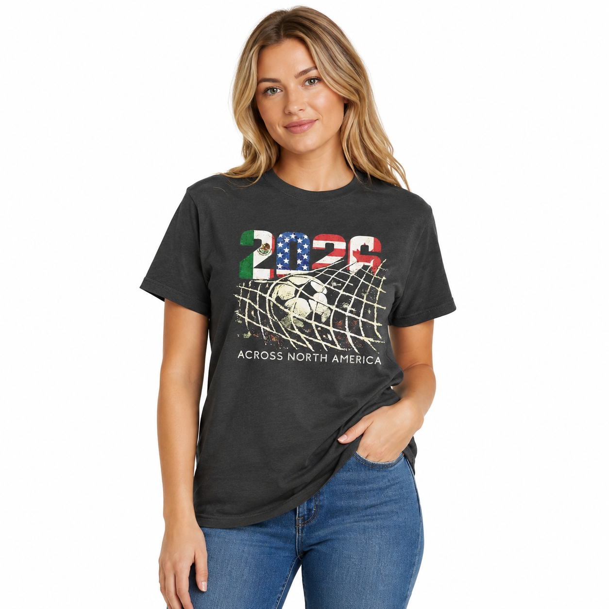 North America 2026 Soccer Fan Tee Worn Or Detail Scene 20
