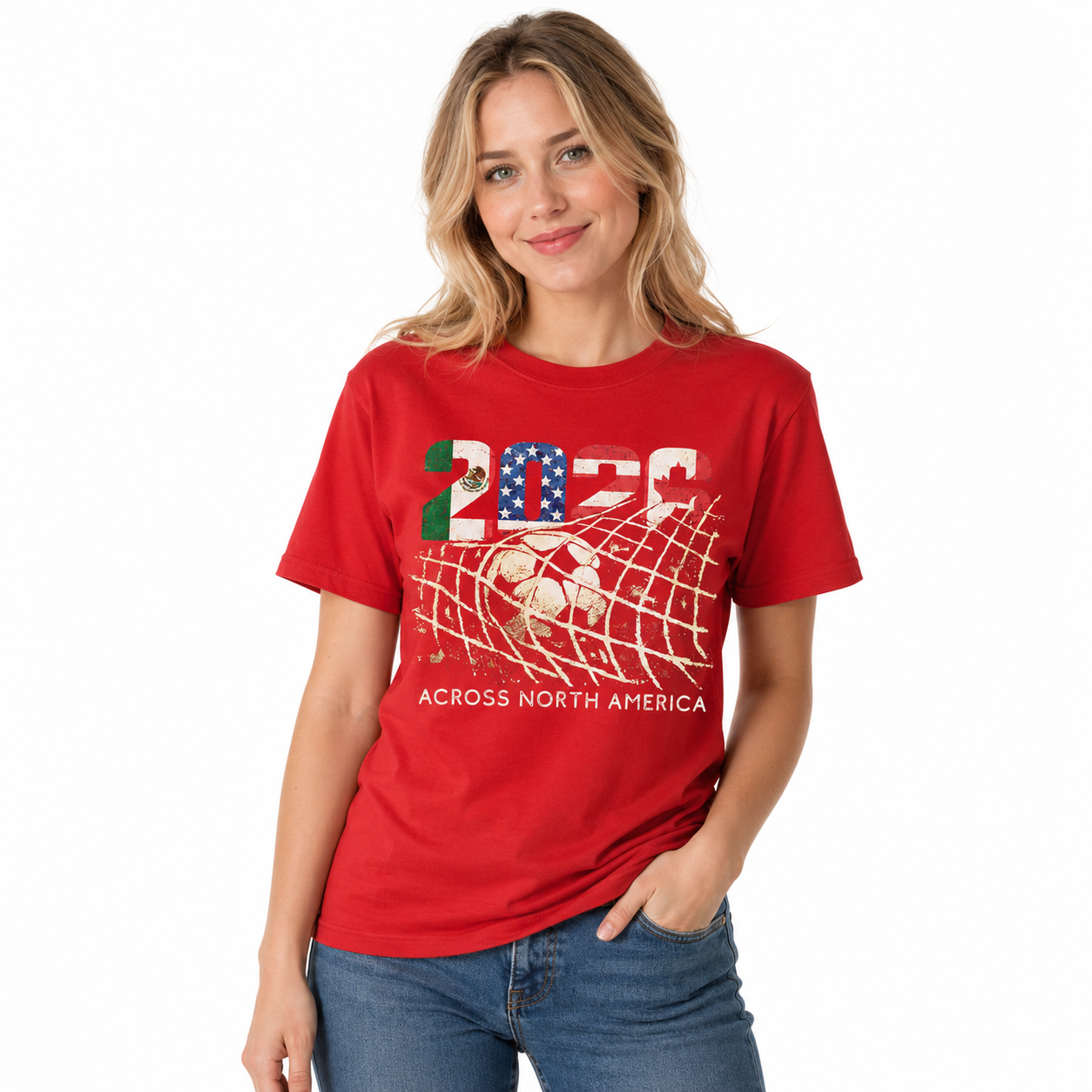North America 2026 Soccer Fan Tee Worn Or Detail Scene 23