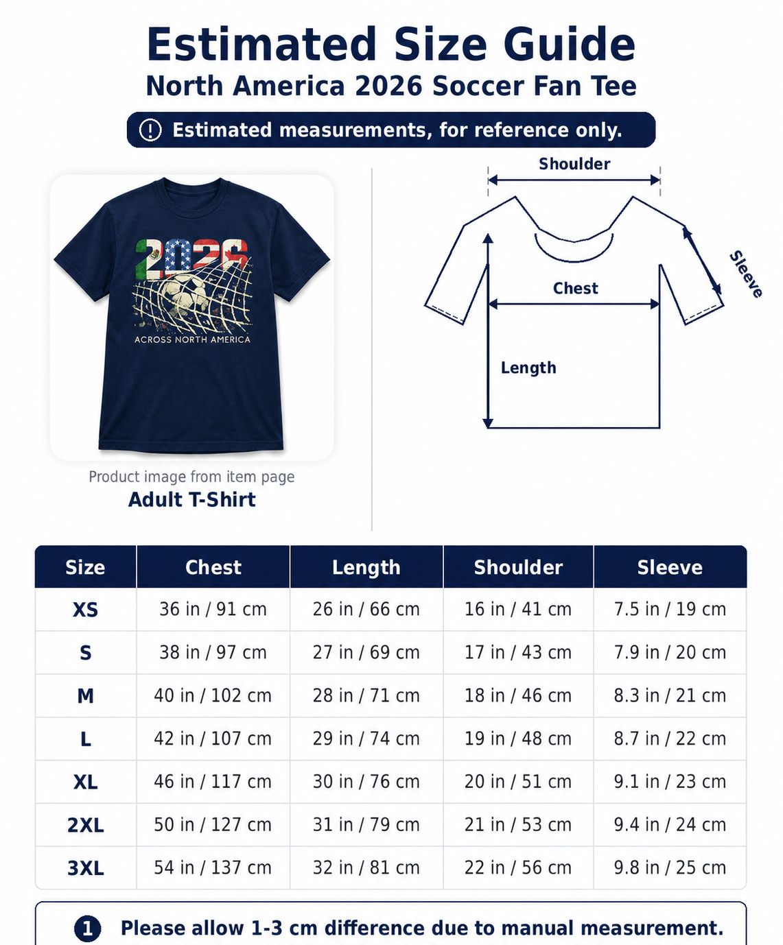 North America 2026 Soccer Fan Tee Worn Or Detail Scene 28