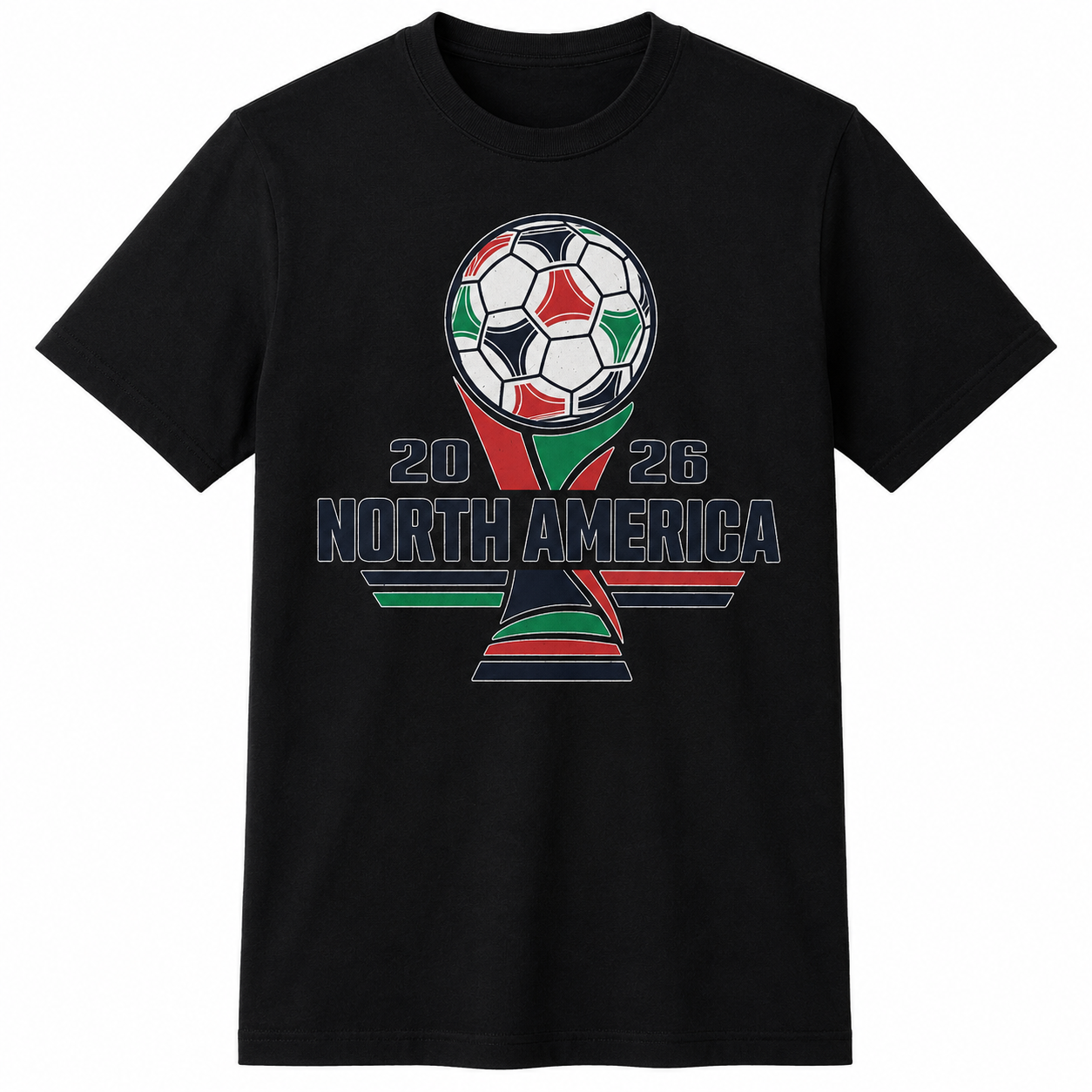 North America 2026 Soccer Fan Tee Product Color Packshot 3
