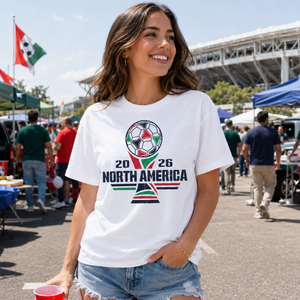 North America 2026 Soccer Fan Tee Worn Or Detail Scene 16