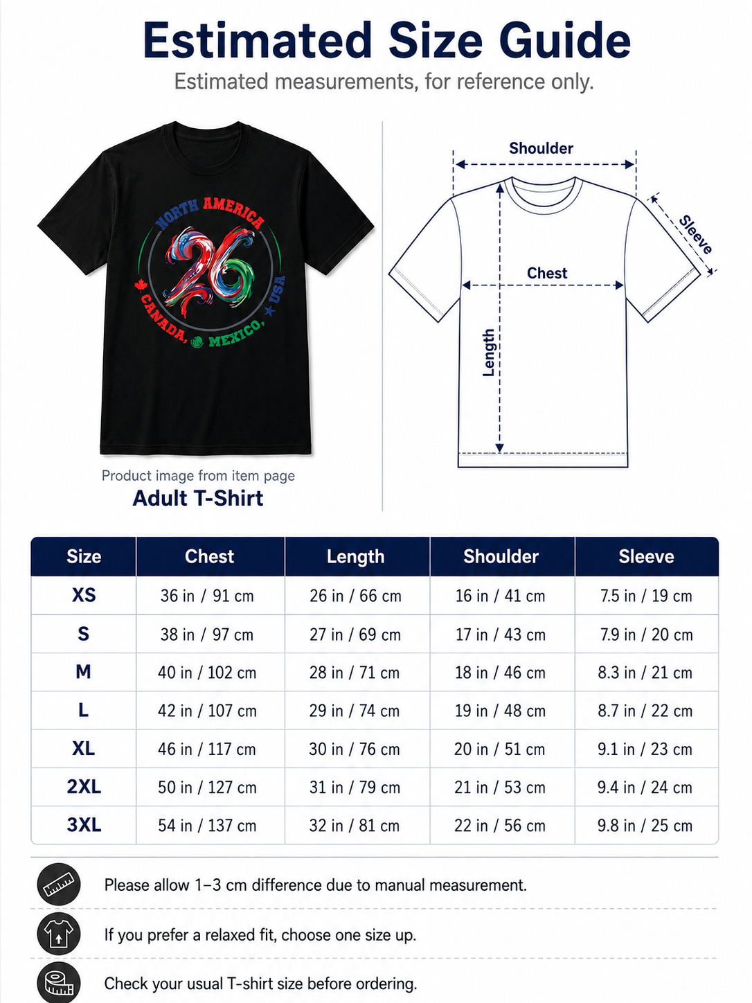 North America 2026 Soccer Fan Tee Worn Or Detail Scene 17