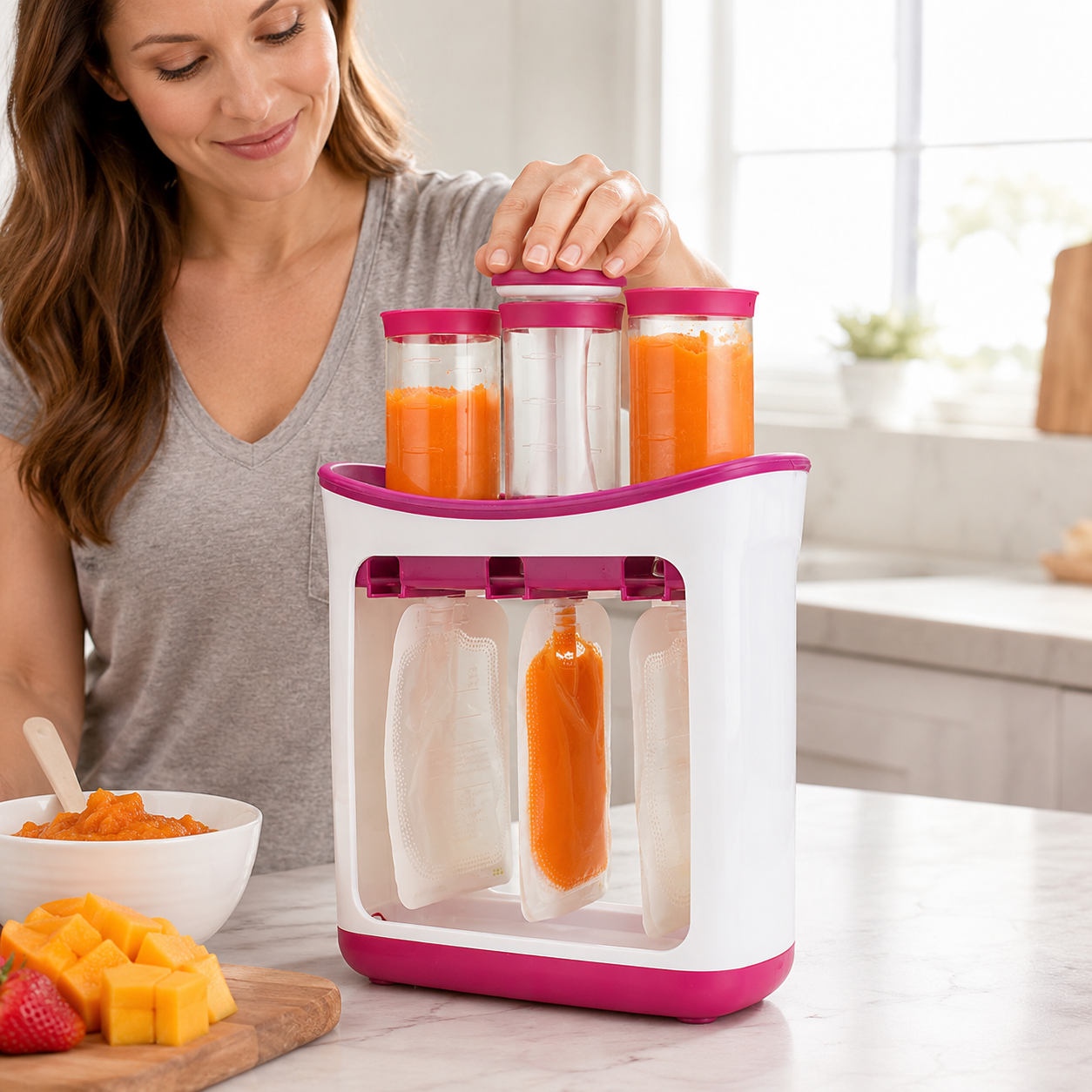 Reusable Baby Food Pouch Filling Station product image 2