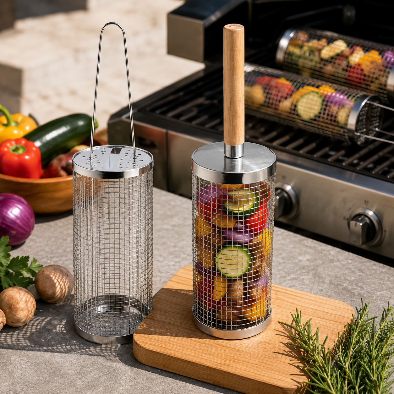 Rolling BBQ Grill Basket product image 3