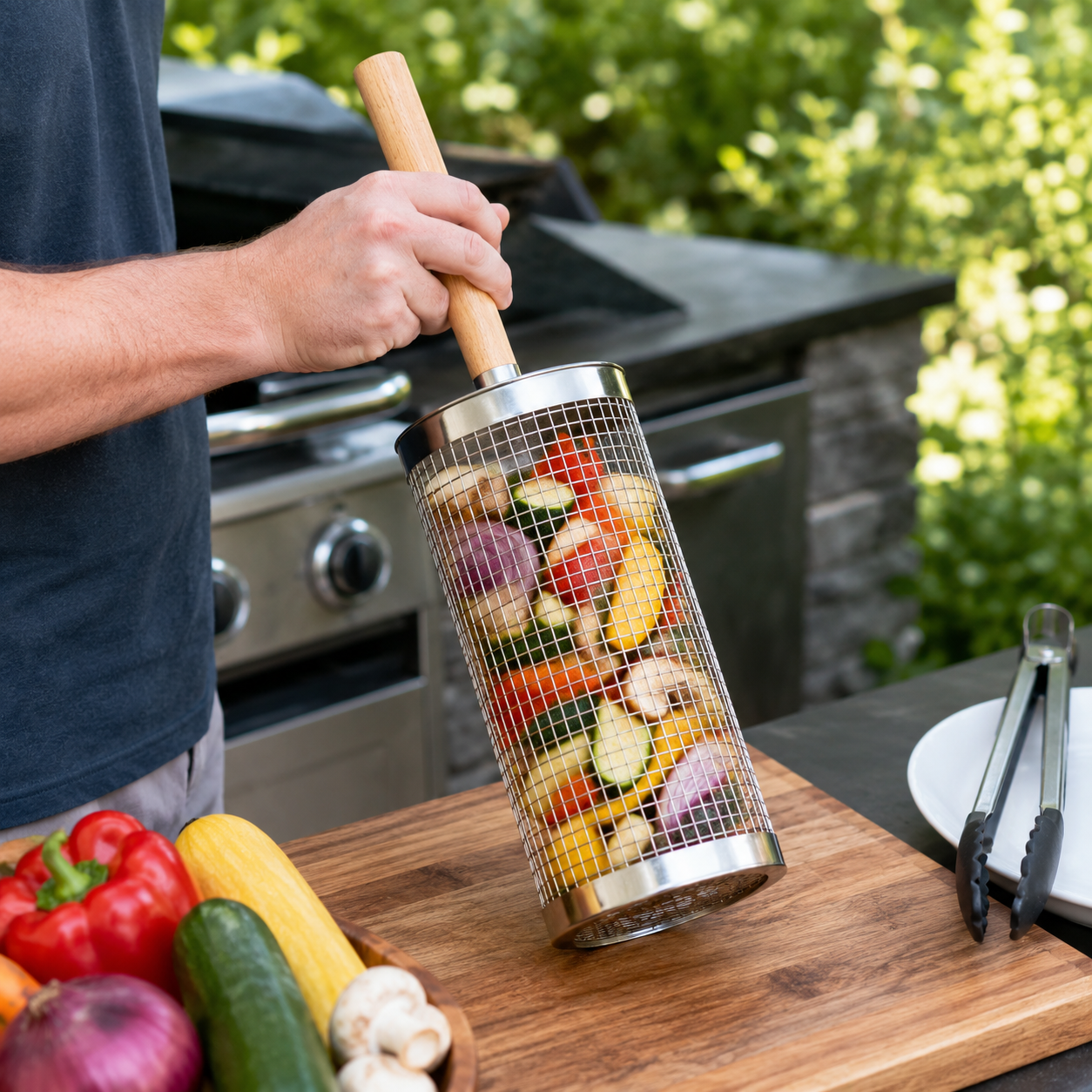 Rolling BBQ Grill Basket product image 5