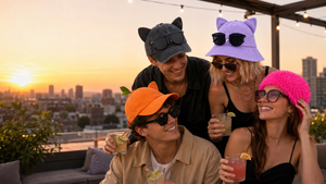 Sunglasses Cat Ear Bucket Hat generated-worn-social-scene 2