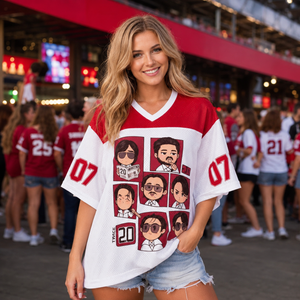 Women's North America Soccer Graphic Tee Worn Or Detail Scene 9