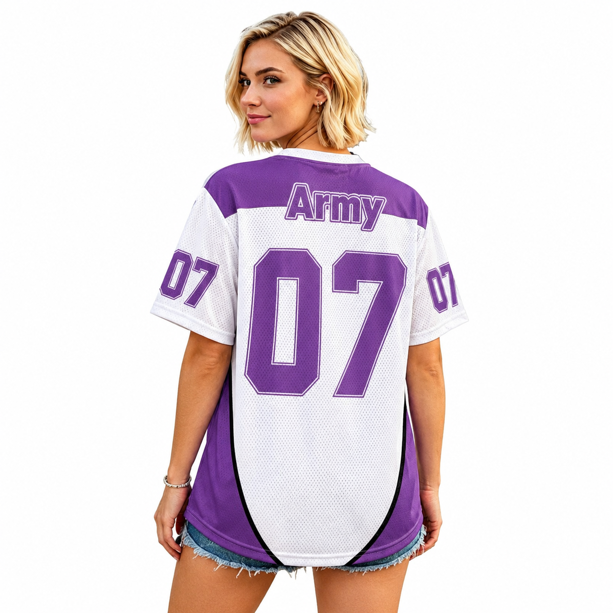 Women's North America Soccer Graphic Tee Worn Or Detail Scene 11