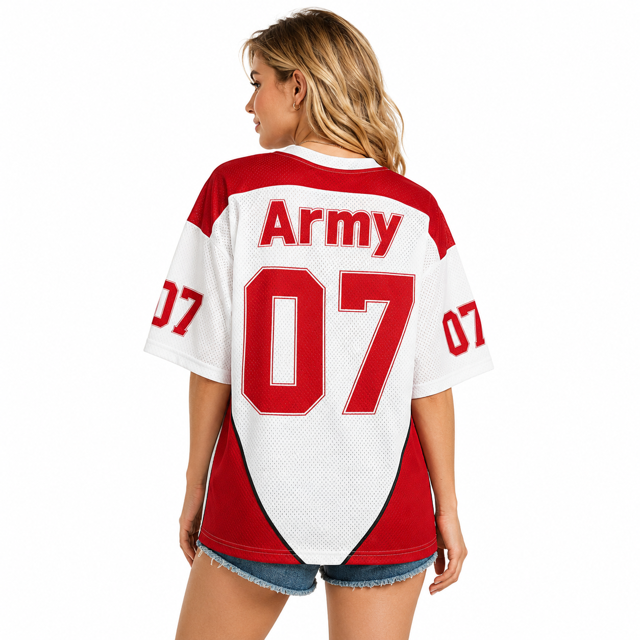 Women's North America Soccer Graphic Tee Worn Or Detail Scene 14