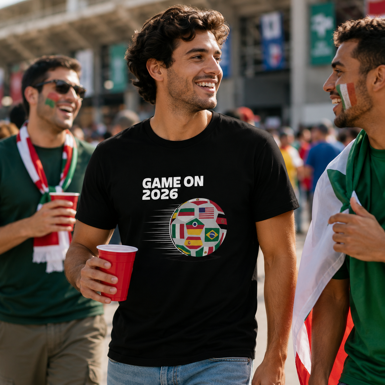 World Flags Soccer Ball Graphic Tee product image 1
