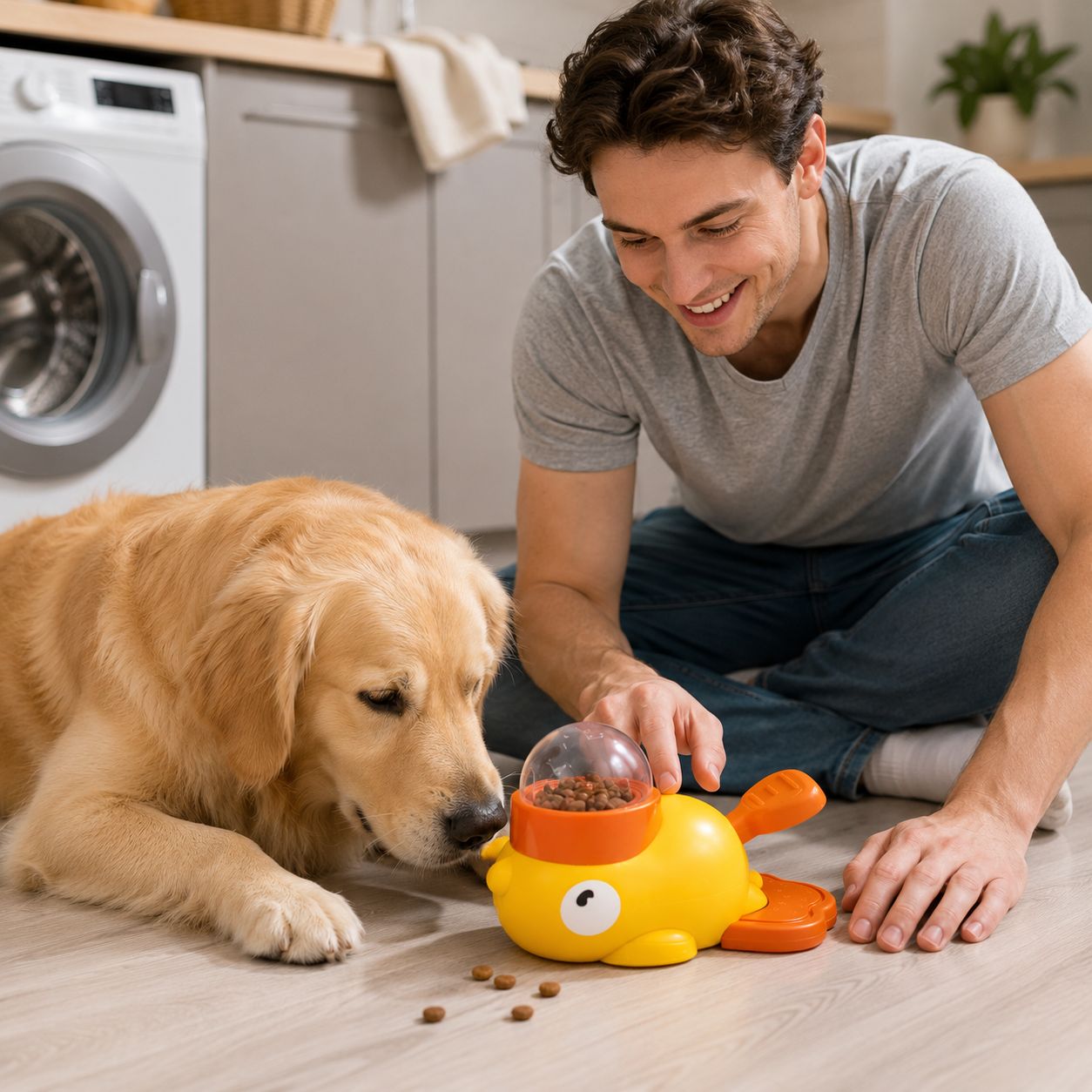 Yellow Duck Pet Treat Dispenser product image 2