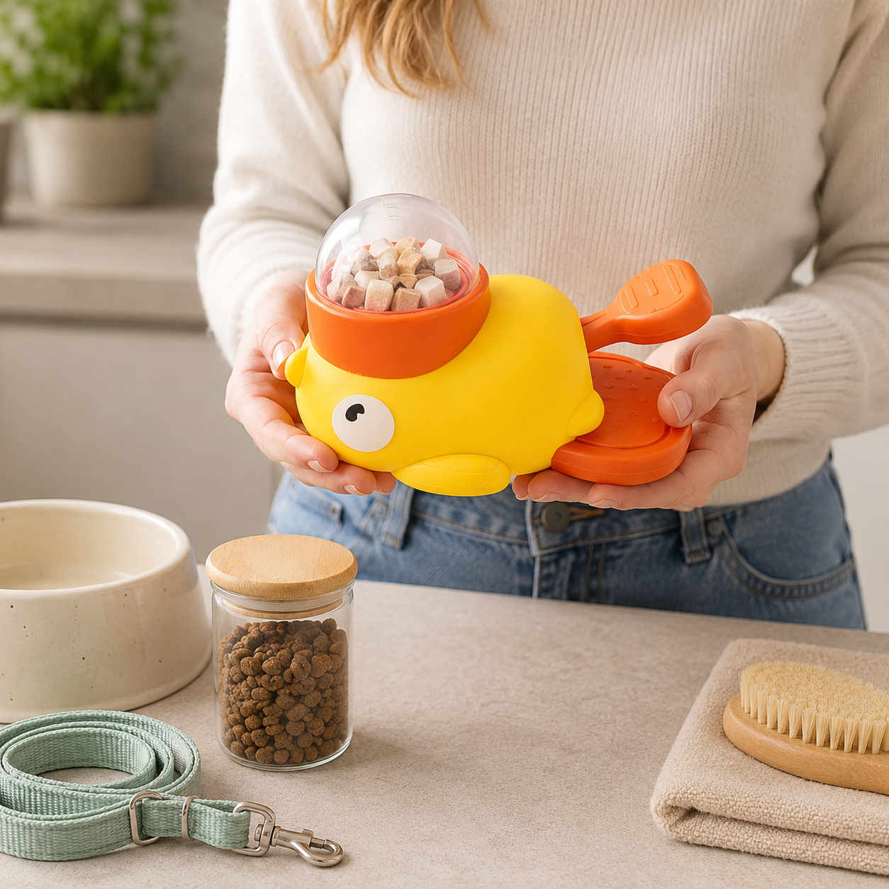 Yellow Duck Pet Treat Dispenser product image 4